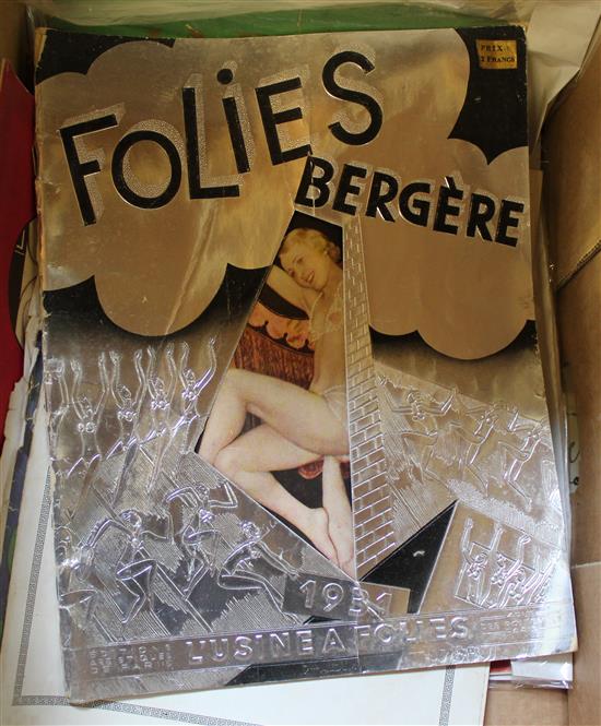 Follies Bergere programmes